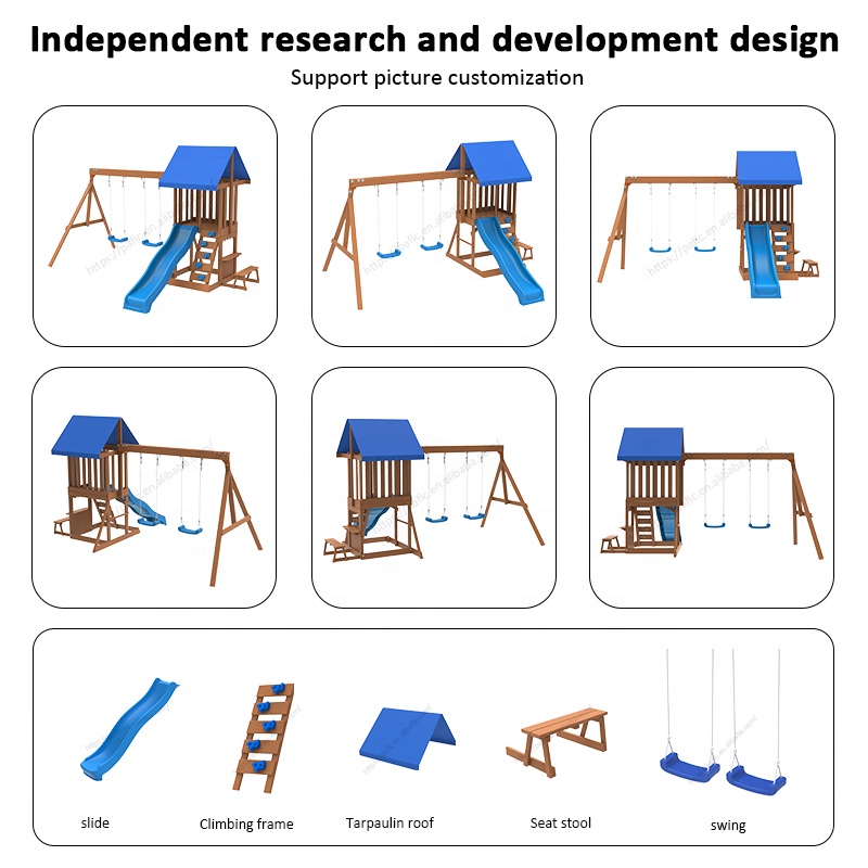 Play Centre - Garden Courtyard - Kids Outdoor Swing Set With Slide recension och pris