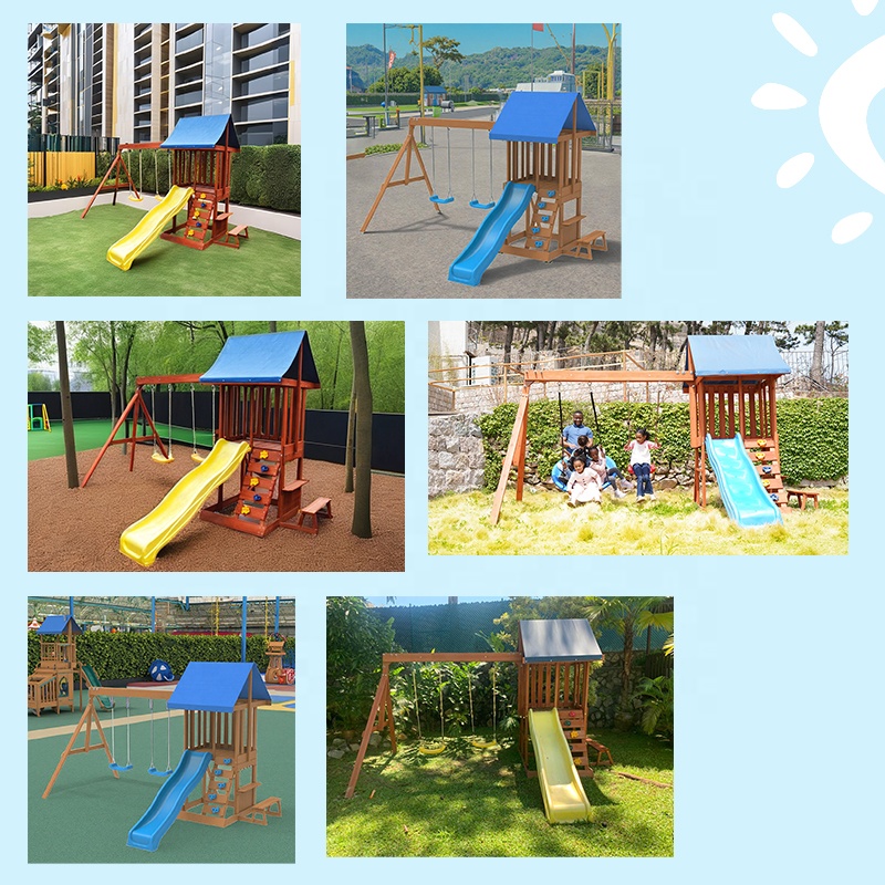 Play Centre - Garden Courtyard - Kids Outdoor Swing Set With Slide recension och pris