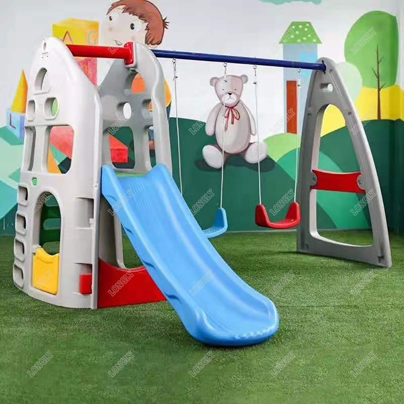 Backyard Plastic Slide and Swi - Kids Outdoor Swing Set With Slide recension och pris