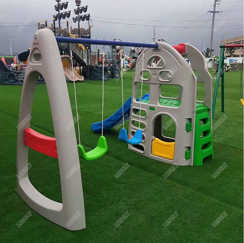 Backyard Plastic Slide and Swi - Kids Outdoor Swing Set With Slide recension och pris