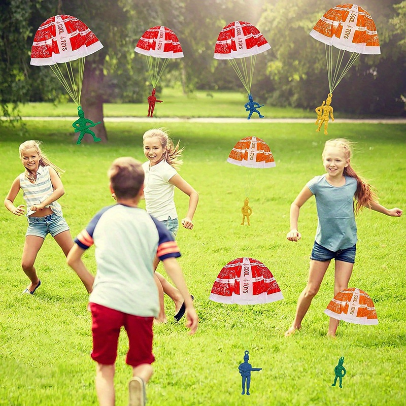 10/100pcs Parachute Toys for K - Kids Outdoor Games Ideas recension och pris