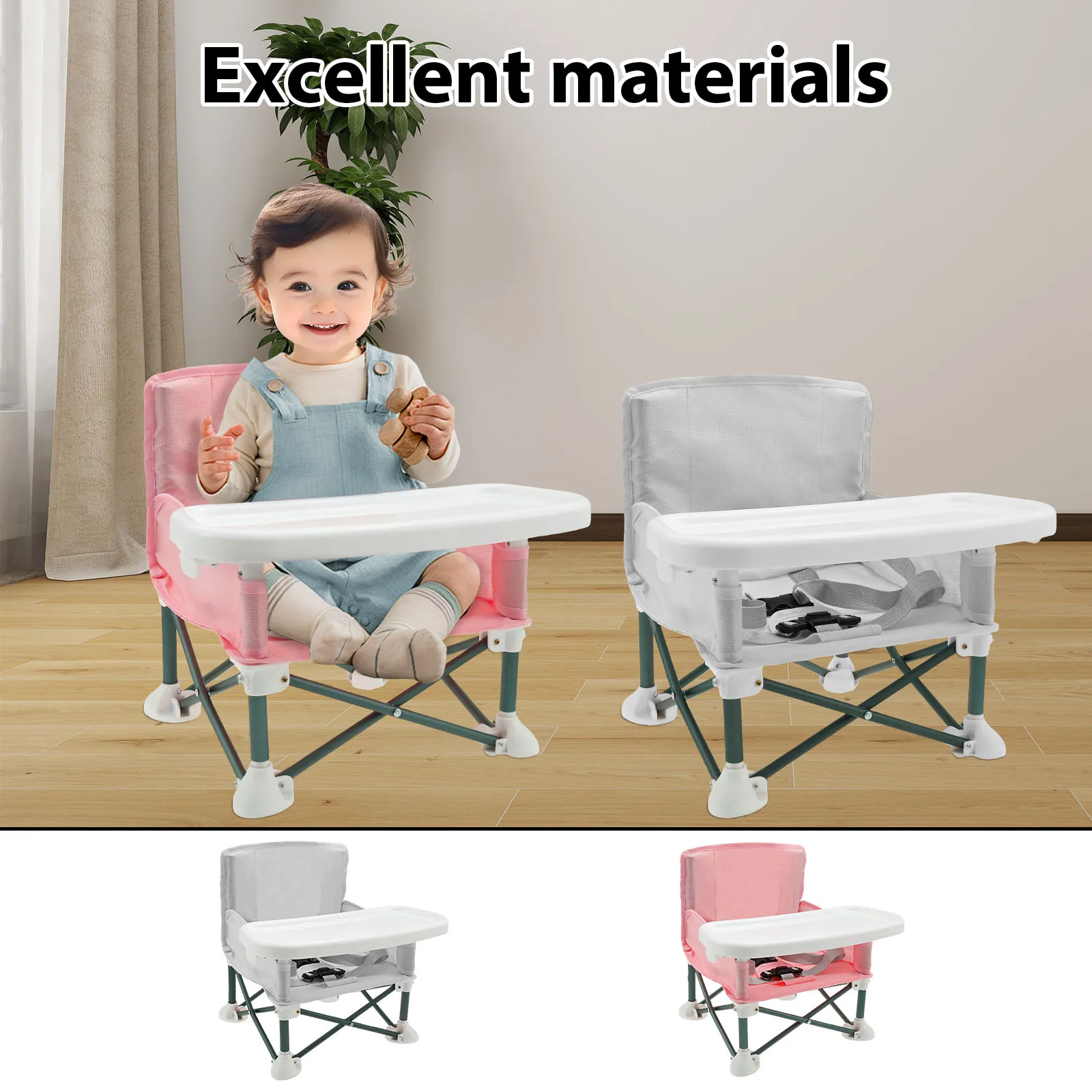 Toddler Booster Seat with Chil - Kids Outdoor Folding Chair recension och pris