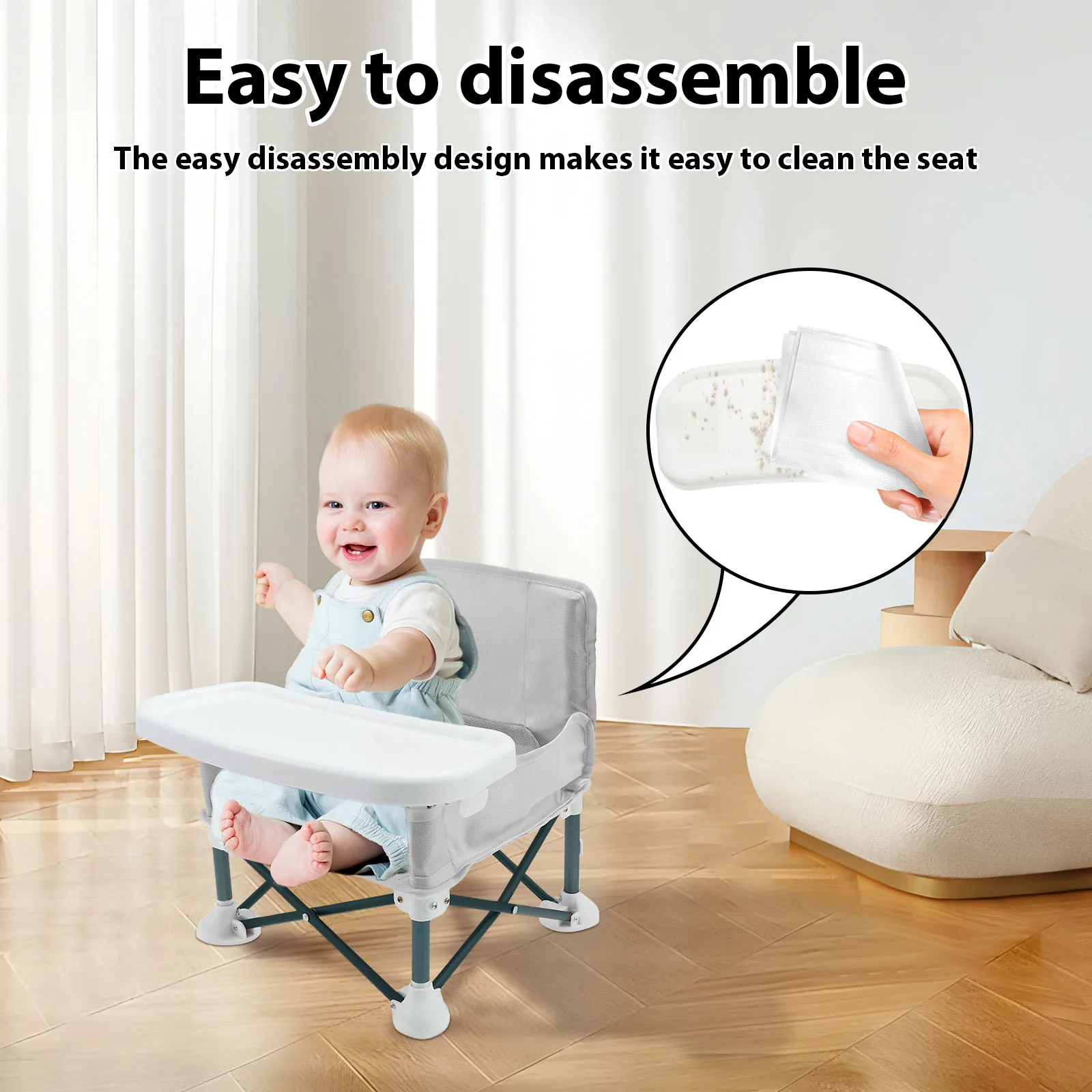Toddler Booster Seat with Chil - Kids Outdoor Folding Chair recension och pris