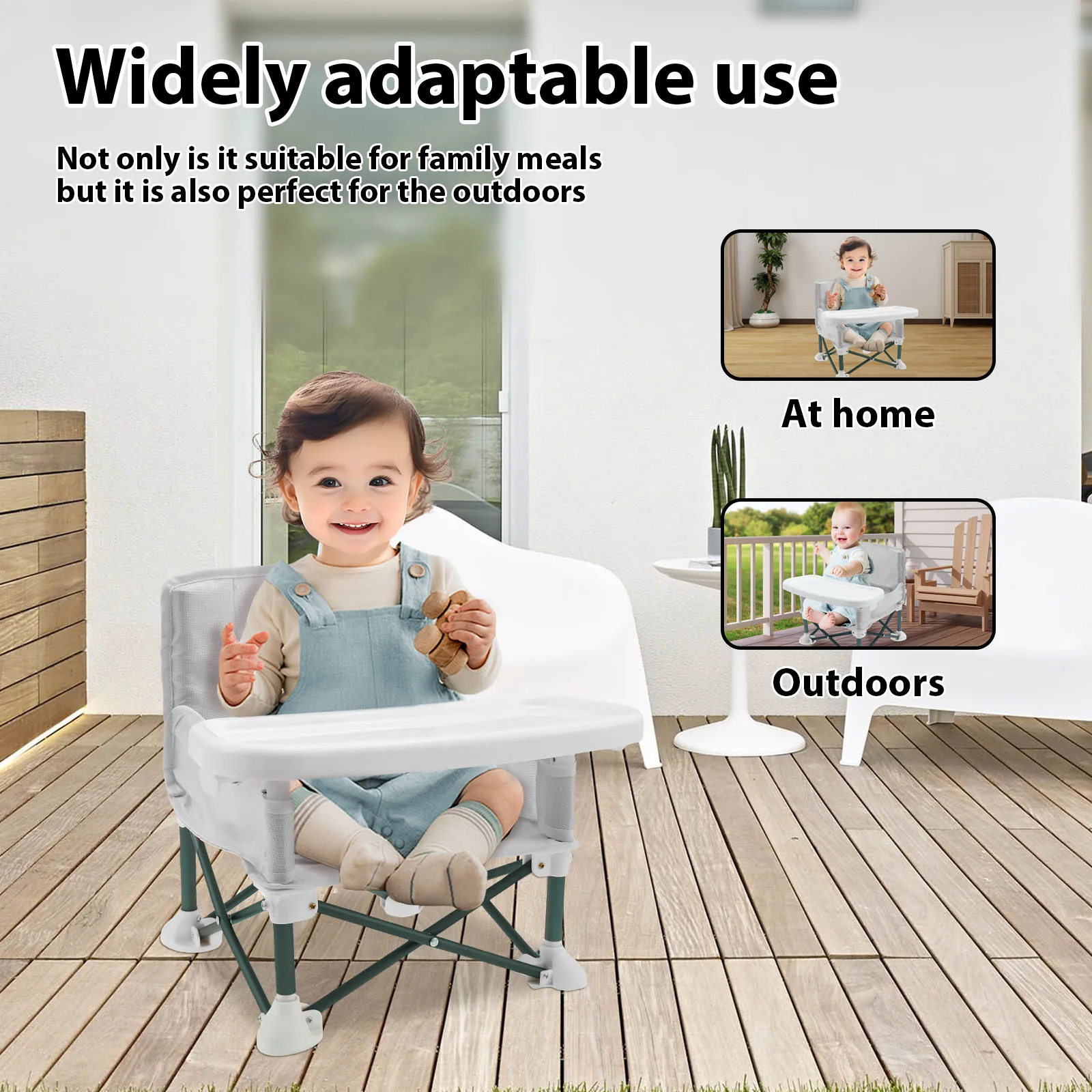 Toddler Booster Seat with Chil - Kids Outdoor Folding Chair recension och pris