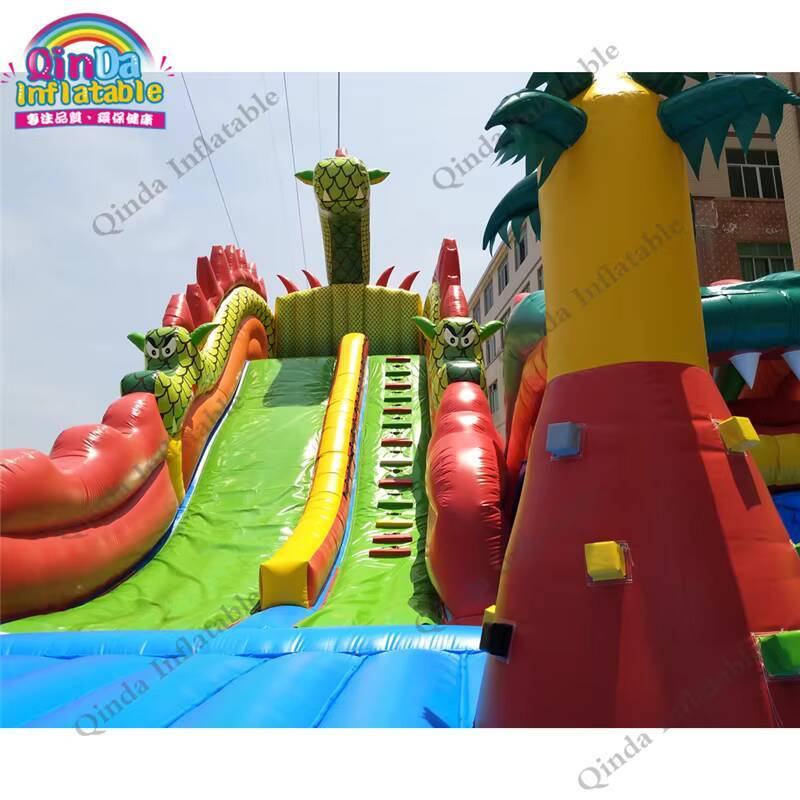 17*11m Large Inflatable Castle - Kids Outdoor Jump House recension och pris