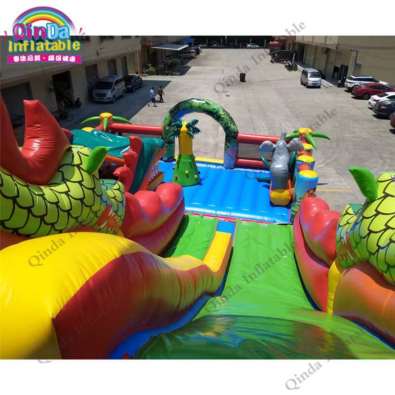 17*11m Large Inflatable Castle - Kids Outdoor Jump House recension och pris