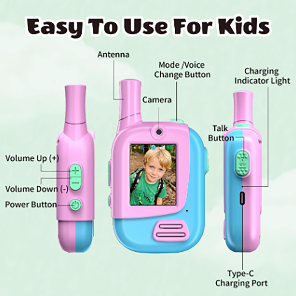 2 Pack Rechargeable Kids Video - Kids Indoor Outdoor Games recension och pris